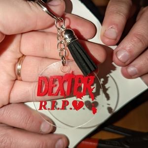 R.I.P. Dexter Double Sided Keychain